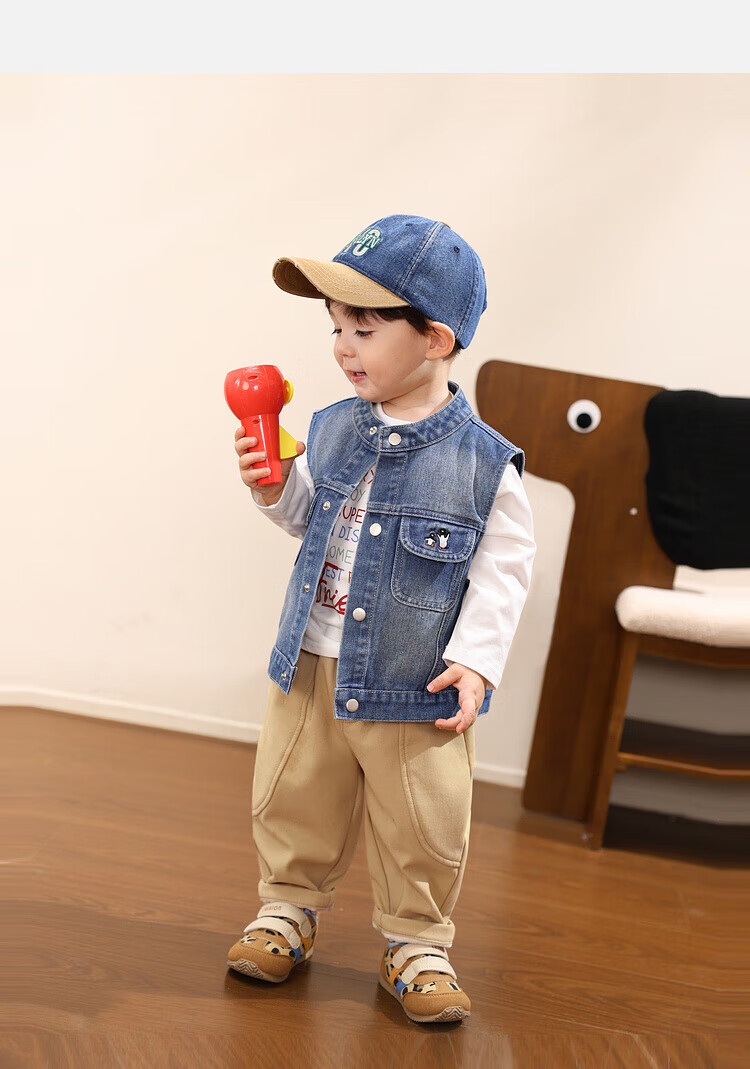 LUSON Little O Dad Boys' Baby Long Sleeve T-Shirt Spring Autumn 2025 New White Letter Cute Infant Top 20